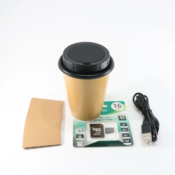 Telecamera nascosta in bicchiere da caffè - immagine 2