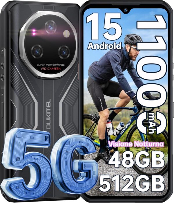 Cellulare rugged OUKITEL WP55 Pro Rugged Smartphone 5G Android