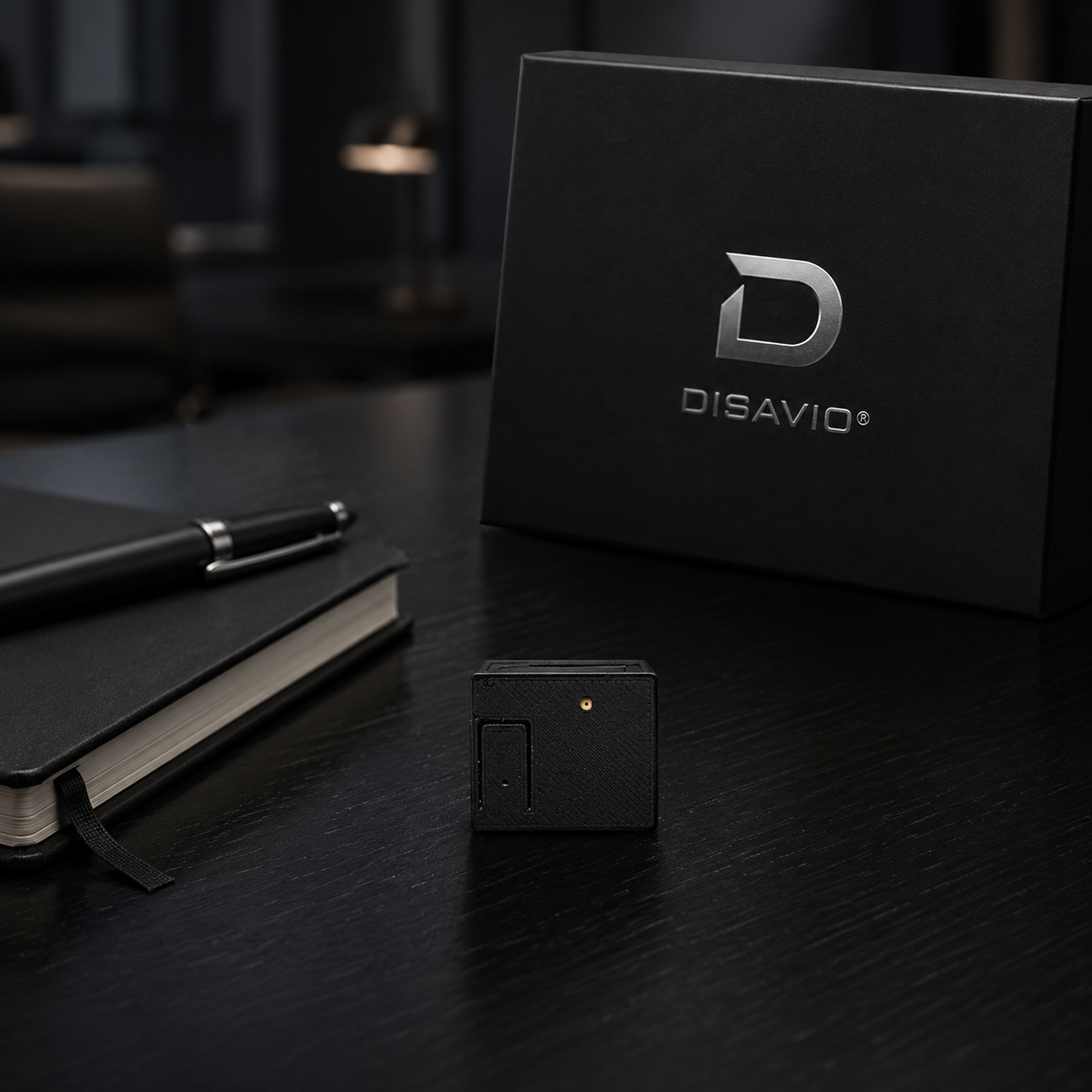 Microregistratore DISAVIO NDS 2032 con crittografia audio fino a 2048 bit, memoria interna protetta e accesso riservato alle registrazioni