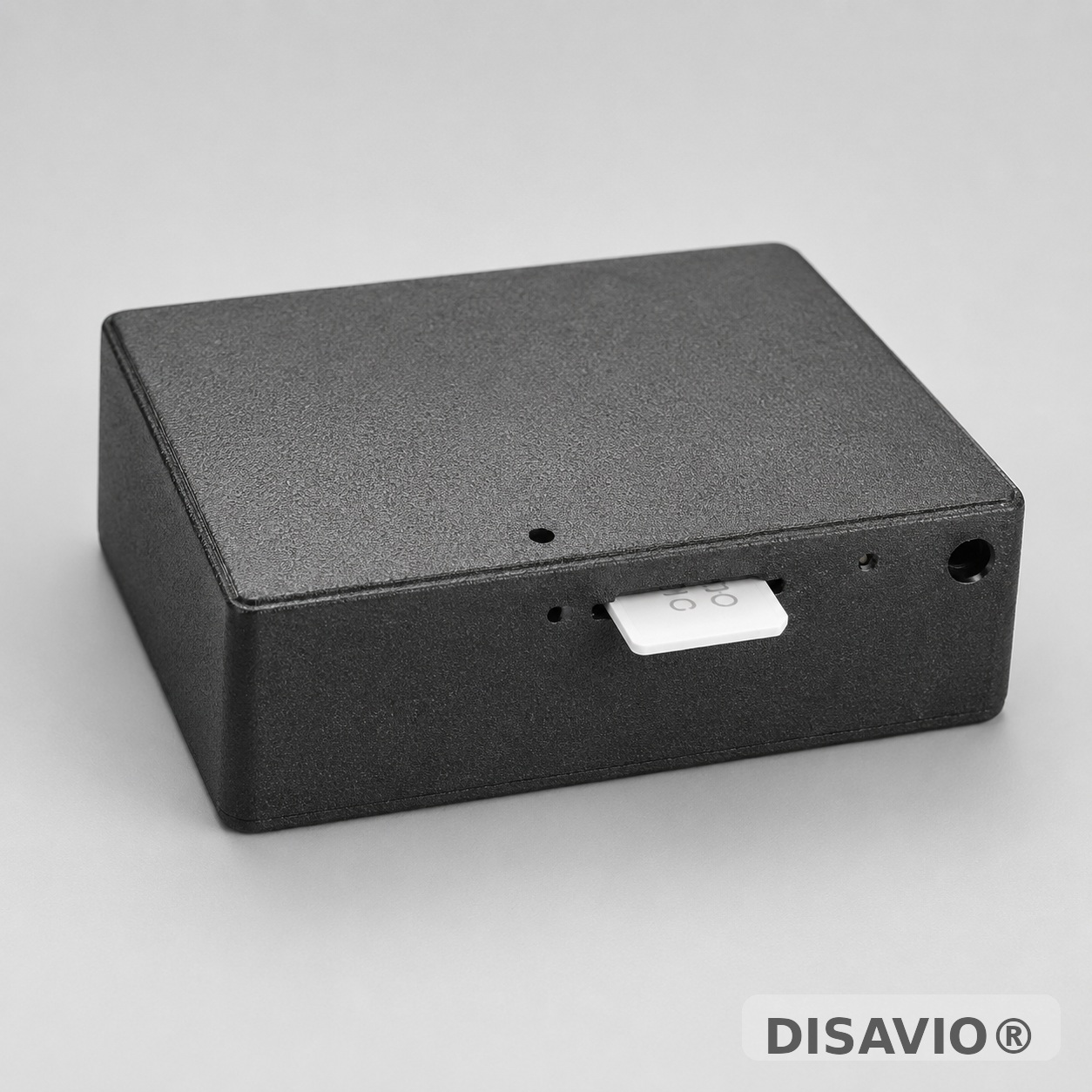 Dispositivo GSM 4G DISAVIO® su sfondo bianco per sicurezza, verifiche tecniche e attività professionali autorizzate