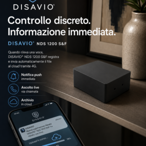 DISAVIO® NDS 1200 S&F – Registratore Audio Professionale 4G con Cloud e Ascolto Live