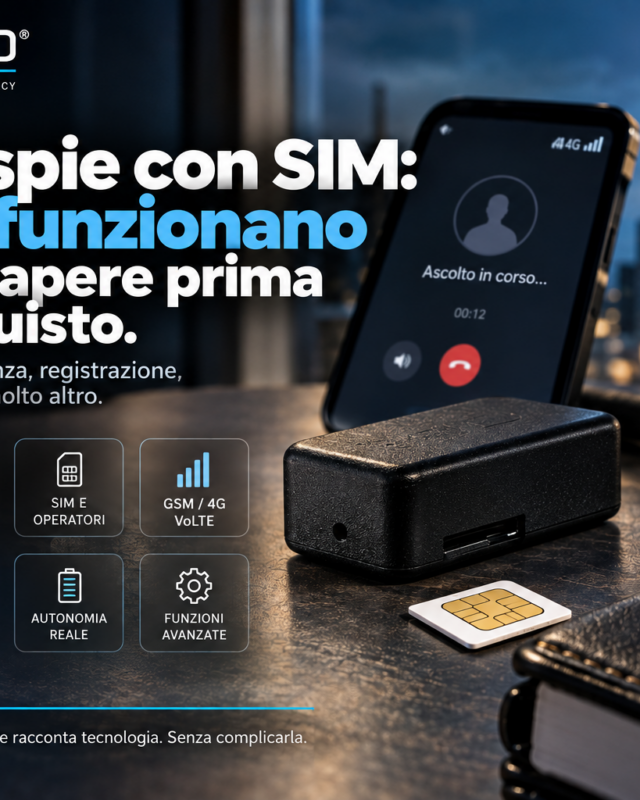 Microspie con SIM GSM e 4G: come funzionano