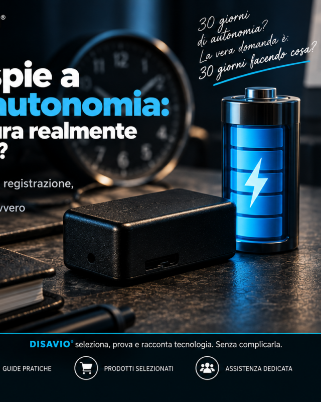 Microspie a lunga autonomia: quanto dura realmente la batteria