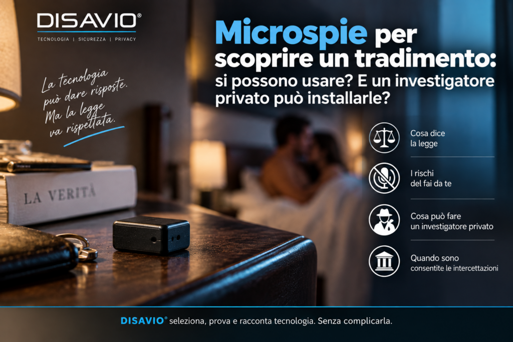 Microspie per scoprire un tradimento